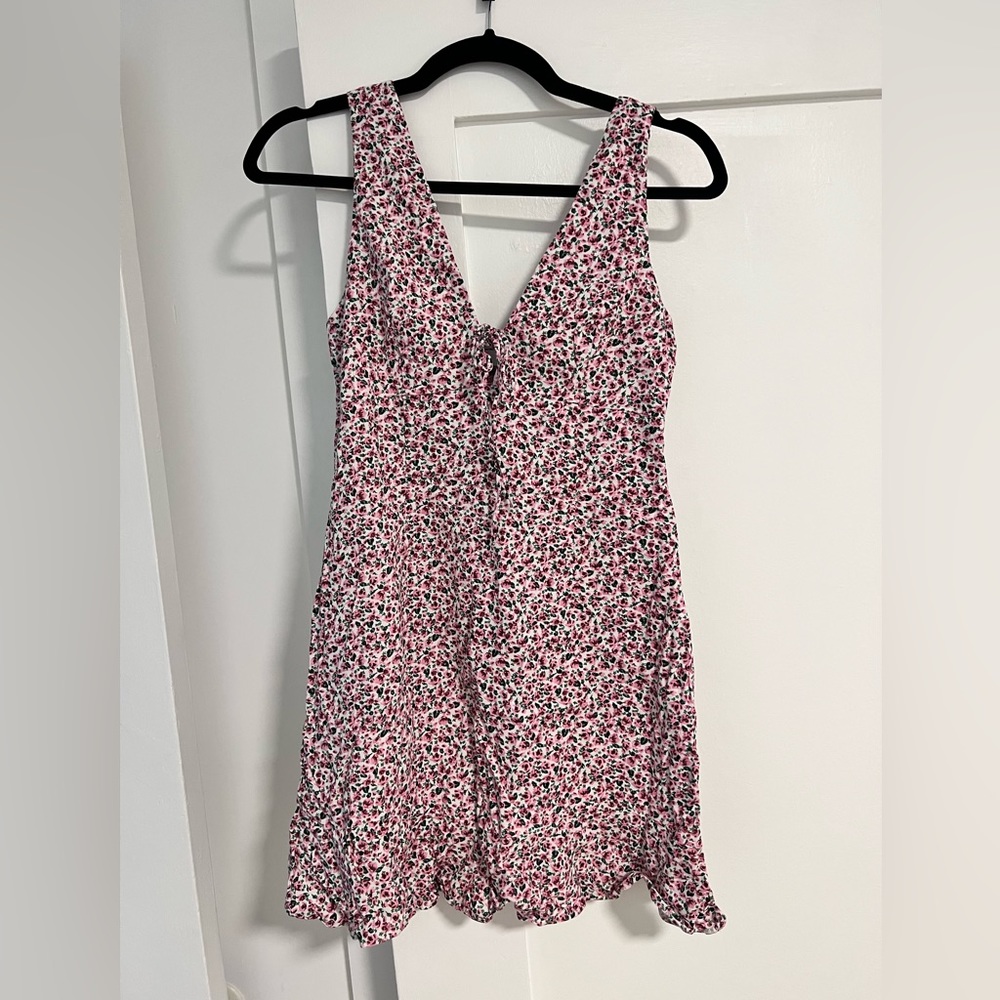 Zara sleeveless floral print dress